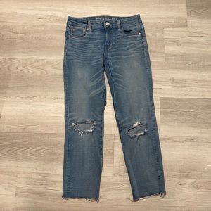 American Eagle Outfitters Straight-Crop Jeans sz:8